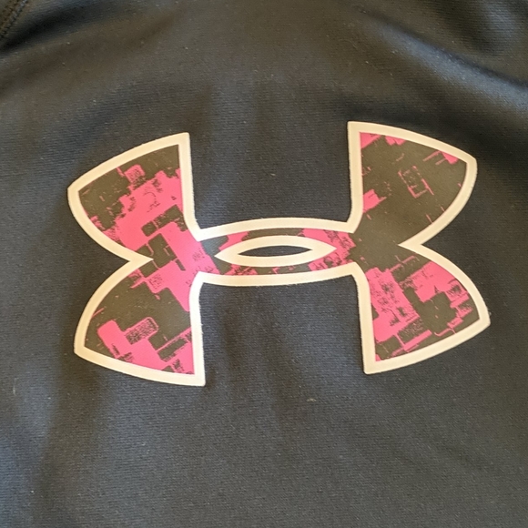 UNDER ARMOUR storm hoodie black & pink sz youth XL - Picture 2 of 6